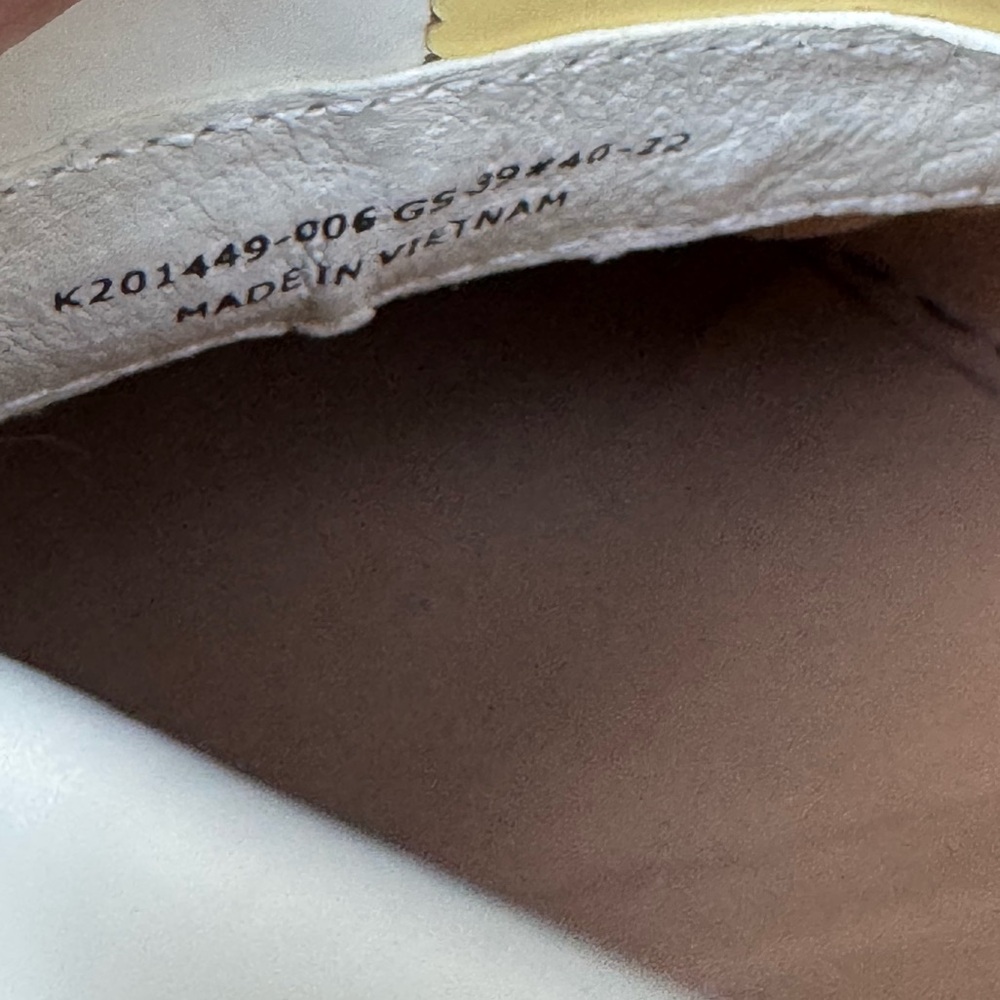 Camper Two-Tone Yellow, Black & Cream Kiltie Loafers - Picture 15 of 15